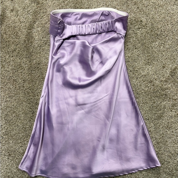 Princess Polly Lilac Satin Strapless Mini Dress - Picture 3 of 4